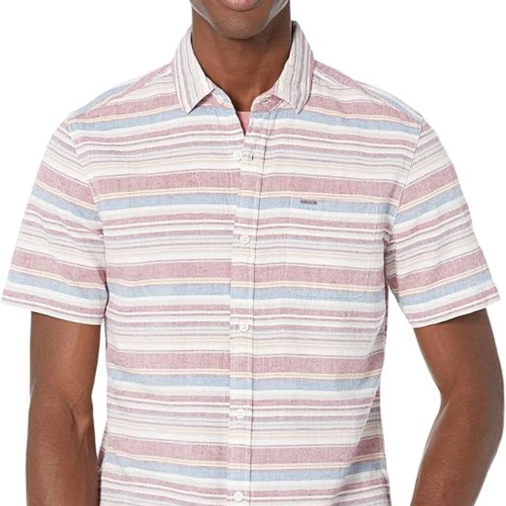 Buffalo David Bitton Sixle Button Down Short Sleeve Shirt Size XL